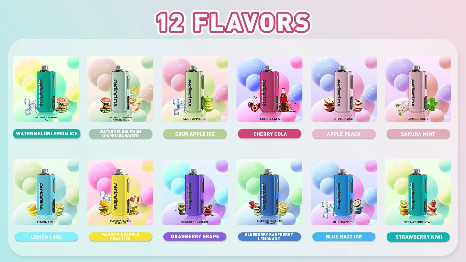 VAPEPIE Max 40000 PUFFS - Pierwszy na świecie ultracienki Vape o dużej pojemności