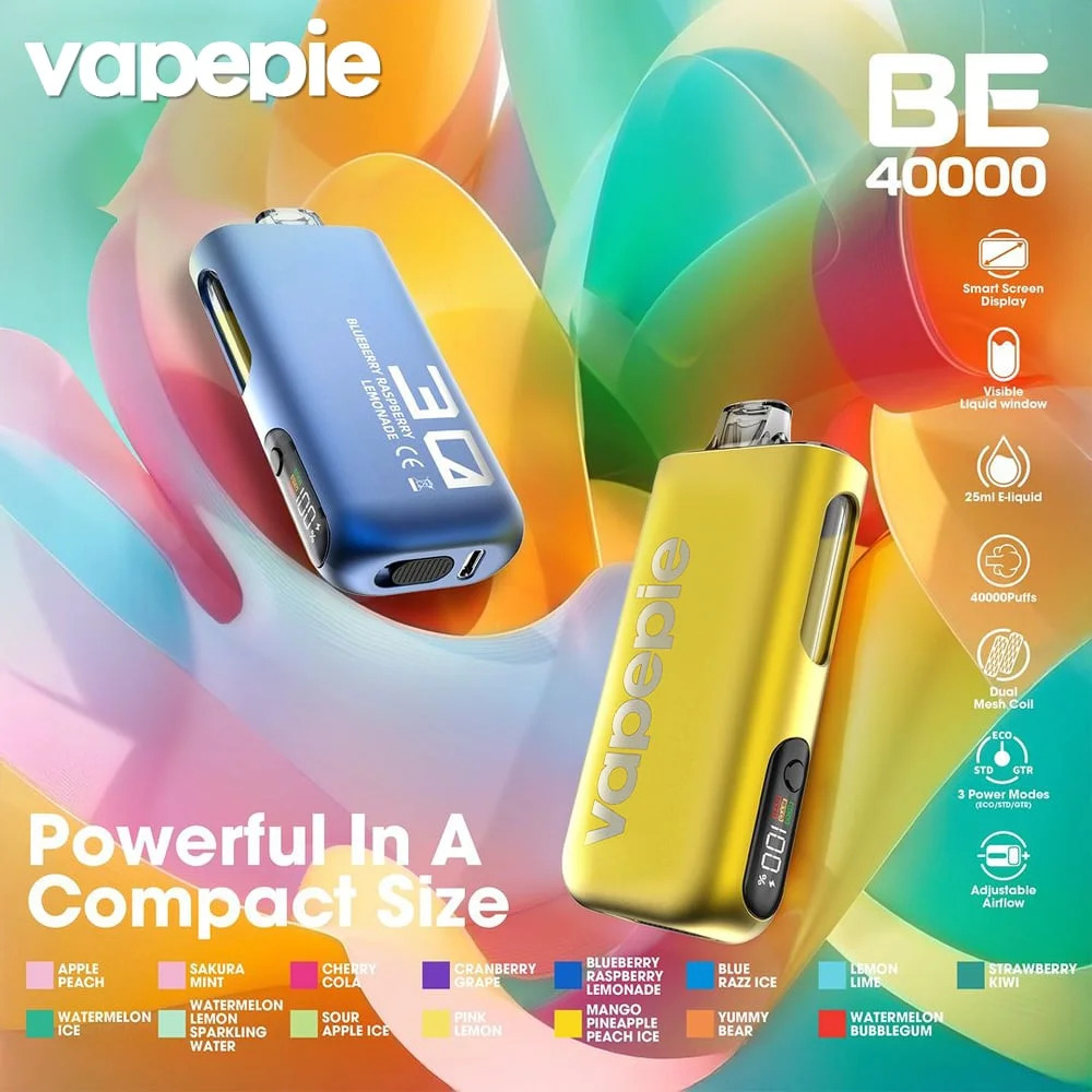 VAPEPIE Max 40000 PUFFS - Gorący Nowy Produkt - Ultracienki Elektroniczny Papieros o Dużej Pojemności