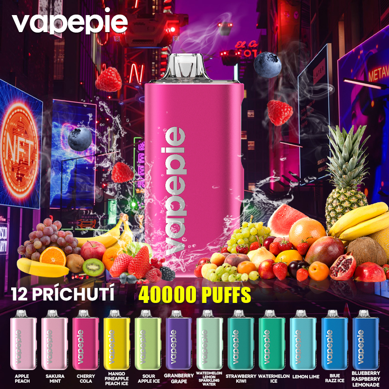 VAPEPIE Max 40000 PUFFS - Gorący Nowy Produkt - Ultracienki Elektroniczny Papieros o Dużej Pojemności