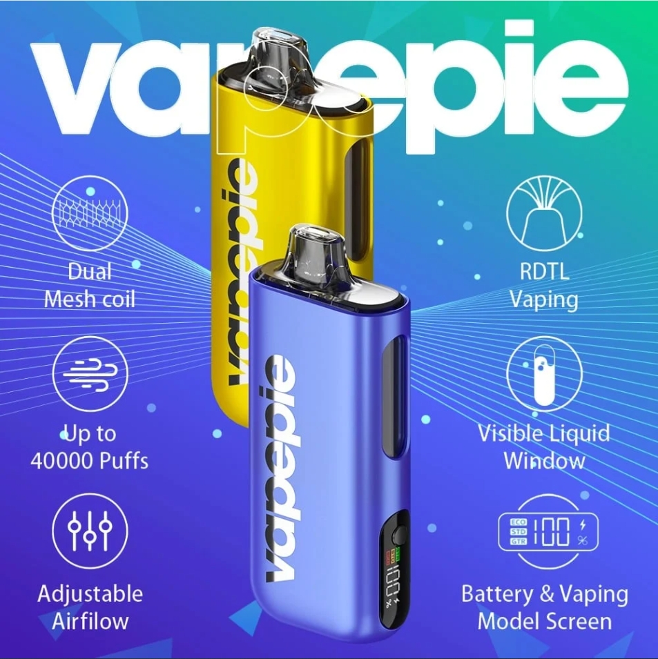 VAPEPIE Max 40000 PUFFS - Gorący Nowy Produkt - Ultracienki Elektroniczny Papieros o Dużej Pojemności